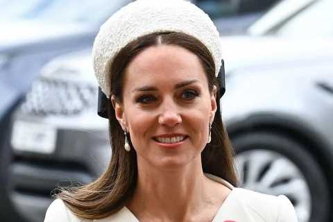 Kate Middleton dazzles in white Alexander McQueen dress — the same one she wore for Harry and Meg’s ..