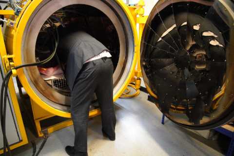 Boris Johnson proves he can handle pressure by sticking head in cooker