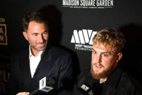 Watch brutal moment Eddie Hearn tells Jake Paul he will never win a world title and is yet to take..