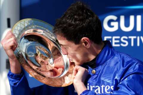 Emotional James Doyle celebrates first British Classic win in 2000 Guineas on Coroebus as Native..