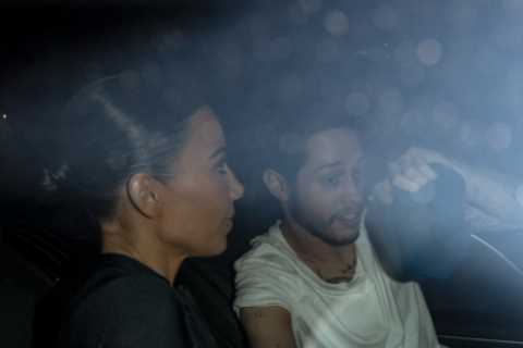 Kim Kardashian’s boyfriend Pete Davidson seen with neck TATTOO featuring all four of the reality..