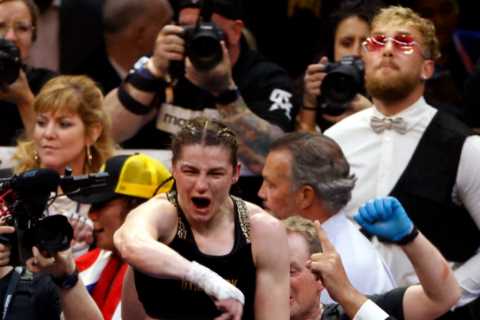 Katie Taylor beats Amanda Serrano via contested split-decision in epic battle with both fighters..