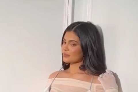 Kylie Jenner shows off post-baby curves in tight white corset for Met Gala afterparty after she’s..