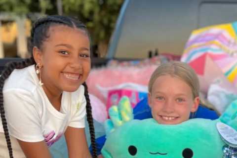 Kim Kardashian ripped as daughter North, 8, wears $600 strawberry-print pants after family accused..