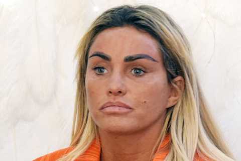Katie Price looks completely different after glam makeover – as fiance Carl Woods chats to girls at ..