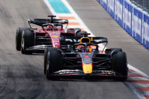 Max Verstappen wins inaugural Miami Grand Prix to close gap on F1 leader Charles Leclerc as..