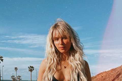 Love Island star Lucie Donlan shows off pink hotpants in Californian sunshine