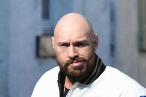 Tyson Fury spotted leaving cafe in beloved Morecambe after morning run as boxing champ enjoys..