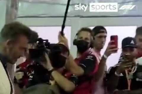 Watch Man Utd legend David Beckham play keepy-uppies with F1 star Charles Leclerc before Miami..