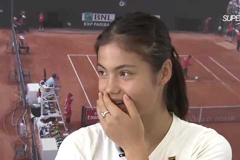 ‘Is that a bad word?’ – Watch awkward moment Emma Raducanu accidentally swears in Italian during TV ..