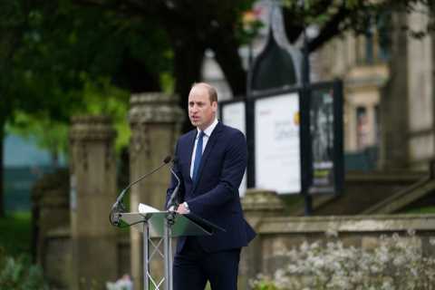 Prince William chokes up as he reveals struggle with grief at Manchester bombing memorial with Kate ..