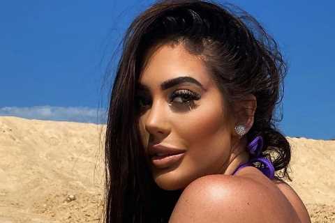 Geordie Shore’s Chloe Ferry stuns as she strips down to tiny purple bikini and shows off new bum..