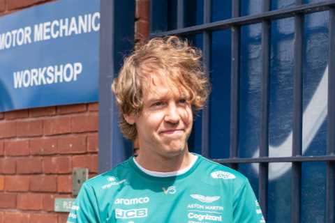 F1 star Sebastian Vettel makes surprise prison visit with Dominic Raab to open up workshop for..
