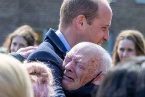 Prince William broke the Royal rulebook to give me a hug – I was left in tears