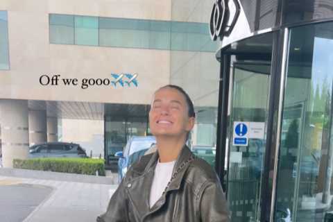 Molly-Mae Hague shows off £17k of designer luggage as she and Tommy Fury check out of Los Angeles..