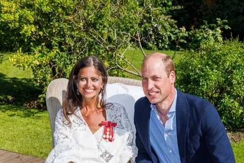 Deborah James posts photo with Prince William as royal presents cancer campaigner with Damehood