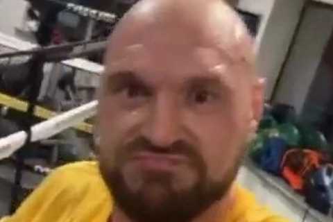 Tyson Fury, 33, sparks boxing comeback rumours with 10pm training session but coach insists legend..