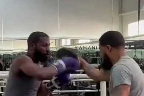 Watch Floyd Mayweather, 45, train for Don Moore fight as boxing legend claims he took NO days off..