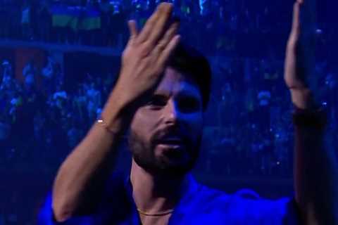 Rylan Clark’s emotional Eurovision reaction broadcast to 150m shocked viewers as star leaps out of..