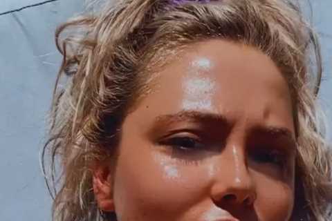 Teen Mom Jade Cline shows off curves in a low-cut swimsuit after ‘painful’ plastic surgery makeover