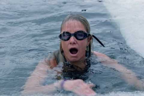 Tamzin Outhwaite in horror accident on Freeze the Fear as she bangs her head while under the ice