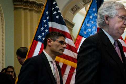 McConnell Takes On Isolationist Wing of G.O.P. in Fight for Ukraine Aid