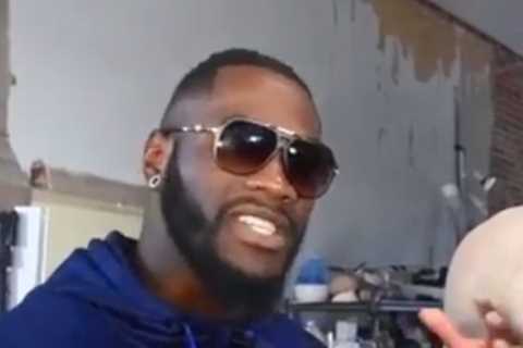 Deontay Wilder honoured with life-size statue in his hometown in Alabama and hints he is ready to..