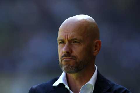 Erik ten Hag ARRIVES in London on private jet – and could watch Man Utd’s final game of the season..