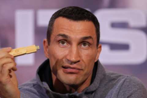 Anthony Joshua reveals he bid on Wladimir Klitschko’s infamous USB stick – which eventually sold..