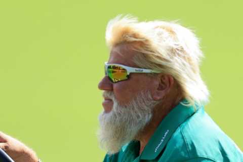 Why does golfer John Daly ride a golf cart at the PGA Championship?