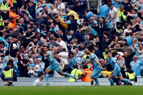 Man City WIN Premier League title after astonishing 3-2 comeback win over Aston Villa as Gundogan..