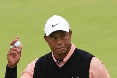 ‘Well, I’m sore’ – Tiger Woods pulls out of PGA Championship after record five bogeys in a row in..
