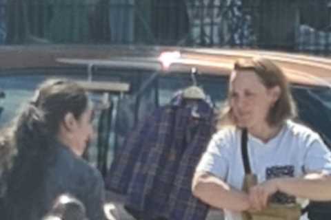 EastEnders Vicky Fowler actress Scarlett Alice Johnson unrecognisable as she works at car boot sale ..