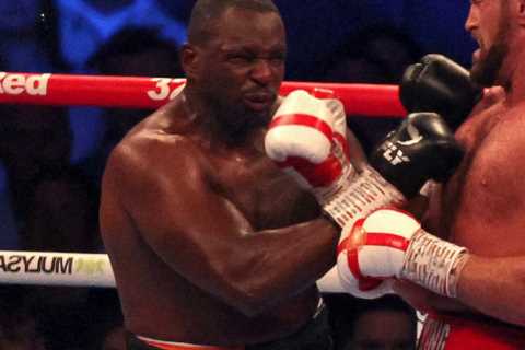 Tyson Fury predicted shot that would finish Dillian Whyte off in the very first round of Wembley..