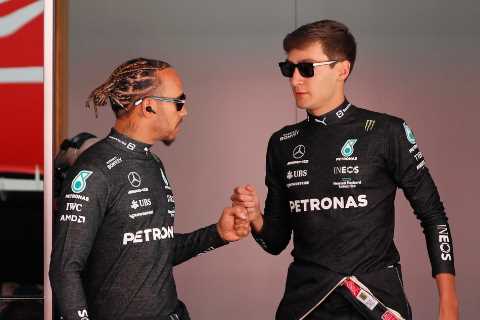 Lewis Hamilton refuses to admit he’s Mercedes No1 as team face tough decision after George..