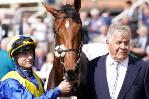 Legendary trainer Sir Michael Stoute back in the big time with Epsom Derby favourite Desert Crown