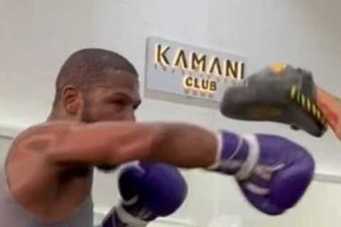 Watch Floyd Mayweather, 45, in secret training days before comeback with his next fight..