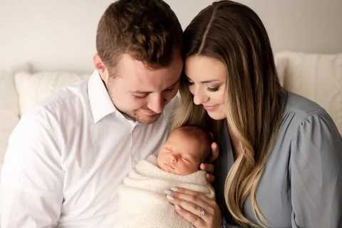 Jed and Katey Duggar share first pics of baby son Truett in sweet newborn photoshoot
