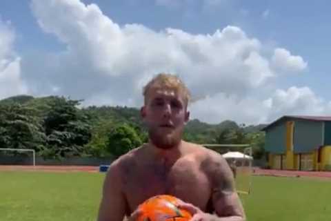 ‘Why don’t his legs belong to rest of body?’ – Jake Paul mocked for hilariously bad penalty after..