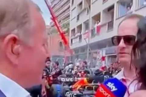 F1 fans fume as Sky Sports pundit Martin Brundle is denied Monaco GP grid interview with Bridgerton ..