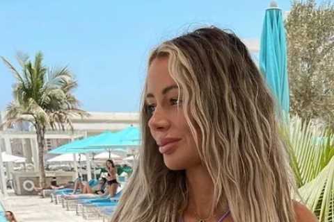 Love Island star Olivia Attwood stuns in barely-there purple bikini during holiday to Dubai