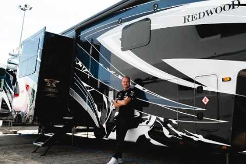 Inside Valtteri Bottas’ luxury motorhome with spacious living room and huge bed that ace lives in..