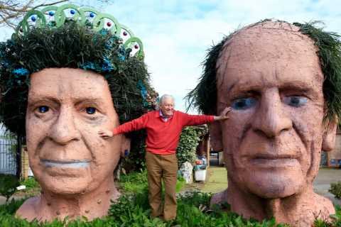 Brits baffled by bizarre Queen garden sculptures – but it’s not as it appears