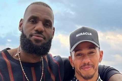 ‘Become legendary’ – Lewis Hamilton hangs out with NBA icon Lebron James after demanding Monaco GP..