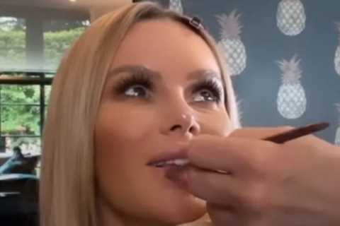 Britain’s Got Talent’s Amanda Holden films a close up of her cleavage in cheeky backstage video