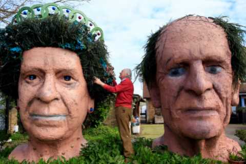 I have a giant head of the QUEEN in my garden – I love it but not everyone agrees