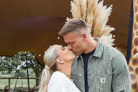 Inside Love Island stars Olivia and Alex Bowman’s safari-themed baby shower with huge giraffes and..