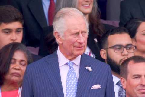 Hilarious moment woman ‘falls ASLEEP’ in royal box behind Prince Charles at Platinum Jubilee pageant