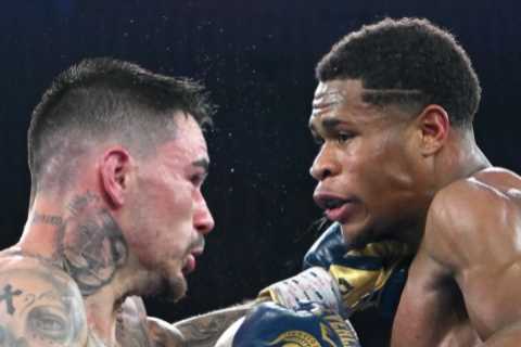 Devin Haney makes history by beating George Kambosos Jr to become first undisputed lightweight..