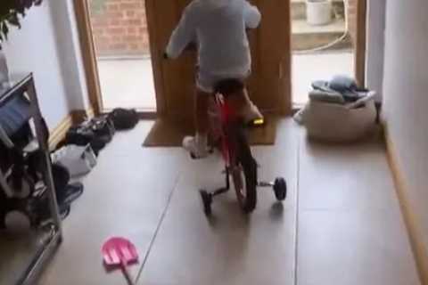 Proud step-mum Gemma Collins reveals she’s teaching Rami Hawash’s son to ride a bike